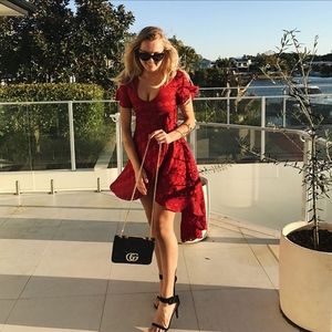 Valentines maxi dress in beautiful red berry❣️❣️✨